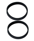 Kickass Drive Belt Kit For 82mm Electric Planer 2 Pack Rubber Replacement Parts, two black rubber drive belts, smooth and heavy duty.