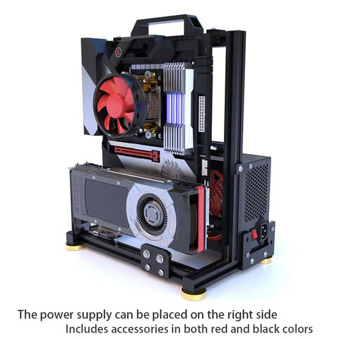 DIY Aluminum Open Frame PC Case Test Bench With Water Cooling Support Universal ITX MATX ATX EATX Motherboard Compatibility Open Air Chassis