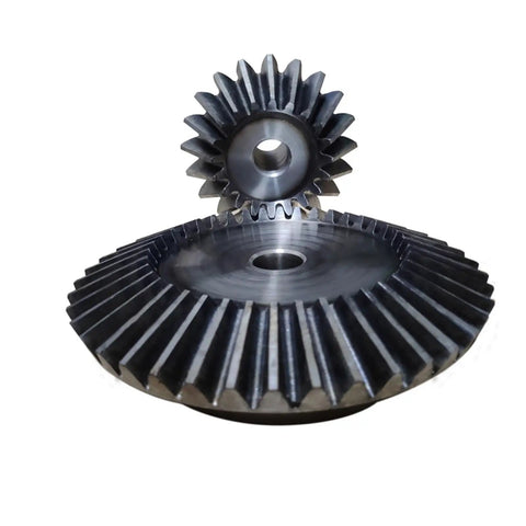 Modulus Bevel Gear Set 1.5 2 3 M 13T To 26T 15 To 45 Teeth 45 Steel Mechanical Power Transmission Gear close-up view