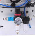Heavy Duty Semi Automatic Round Bottle Labeling Machine air pressure regulator, clear gauges, and connectors for optimal performance.