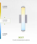 18 Inch LED Linear Vanity Light Fixture For Bathroom Mirror With 3 Color Temperatures From 3000K To 5000K Dimmable 20W 1500 Lumens