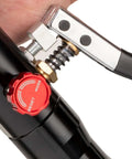 Close-up of All-in-One Hydraulic Brake Line Flaring Tool Kit showing handle grip and adjustment knob.