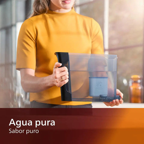 Person holding AquaClean Original Calc And Water Filter For Coffee Machines No More Descaling Up To 5000 Cups