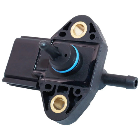 FPS5 Fuel Injection Pressure Sensor Replacement For Ford Lincoln Mercury Mazda, black plastic auto sensor with brass ports