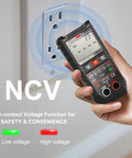 DIY Ready Pro Grade TRMS Multimeter With 4000 Counts 600V DC AC Testing Auto-Ranging NCV Live Wire Detection in use.