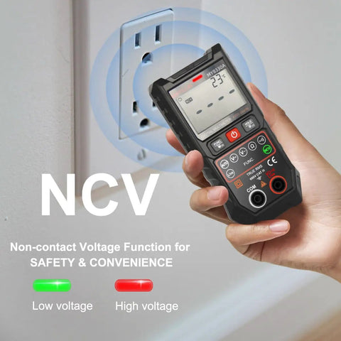 DIY Ready Pro Grade TRMS Multimeter With 4000 Counts 600V DC AC Testing Auto-Ranging NCV Live Wire Detection in use.