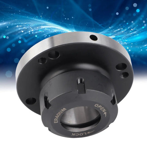 Get This Heavy Duty 40Cr Gavigain ER-40 Collet Chuck With Accurate Design For Lathe And Milling Machine Users, close-up view of chuck.