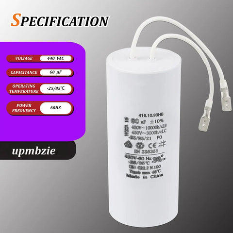 Universal Replacement Capacitor for Global Hydraulics Auto Lift Power Units, Durable Motor Capacitor Compatible with FA7147-5 FA7147 FA7175
