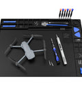Large Soldering Mat Heat Resistant Up To 932 Fahrenheit With 17 Accessory Zones, 10 Screwdriver Slots, Magnetic Areas And 133 Compartments