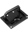 2 Pack 316 Stainless Steel Flush Pull Handle Black Recessed Hatch for Deck Marine Cabinet Durable Rust Resistant