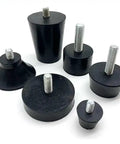 Rubber Adjustable Leveling Feet With Screws M6 M8 M10 For Tables And Chairs, various sizes on white background