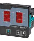 Three Phase Digital Multimeter Panel Meter 12 In 1 with display showing voltage and current, suitable for industrial use.