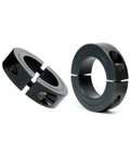 Heavy Duty Split Shaft Collar For 1 Inch Bore And 1.75 Inch OD, 1/2 Inch Thick, 1045 Steel With Black Oxide Finish, H7 Precision Tolerance