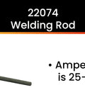 5 64th Inch E6013 Arc Welding Electrodes, 5 Pound Pack, All Purpose Welding Rods For Mild Steel, Easy To Start At Low Amps, Works In All Positions, 60,000 PSI Weld Strength, Best On Clean Light Gauge Metal, Great For Beginners To Pros. 22074 welding rod, amperage 25-50