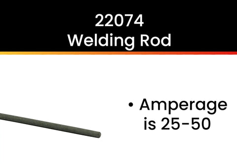 5 64th Inch E6013 Arc Welding Electrodes, 5 Pound Pack, All Purpose Welding Rods For Mild Steel, Easy To Start At Low Amps, Works In All Positions, 60,000 PSI Weld Strength, Best On Clean Light Gauge Metal, Great For Beginners To Pros. 22074 welding rod, amperage 25-50