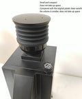 Premium Coffee Grinder Single Dose Funnel With Compact Air Blower And Durable Silicone Bean Hopper top view of silicone bean hopper.