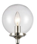 One Light Matte Black Sconce With Clear Glass For Mid Century Modern Classic Vibe Living Room Hallway UL Listed Steel And Glass Fixture