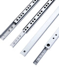 Full Extension Drawer Slides For Cabinets And Furniture, 214mm Metal Steel Rails, Two Section Guide Glides, Tool Free Installation