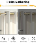 Wrap Around Blackout Curtain Rods 36 To 120 Inch 1 Inch Diameter Heavy Duty Metal Rod With Aluminum Bracket, before and after effect