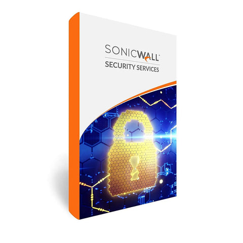Premium Next Generation Firewall Secure Upgrade Plus Three Year Advanced Support Rack Mount Kit Desktop Ngfw With 5 Gigabit Ethernet box with secure lock graphic.
