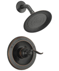 Windemere 14 Series Shower Faucet Set in Oil Rubbed Bronze with Shower Head and Handle Trim Kit, requires separate rough-in valve