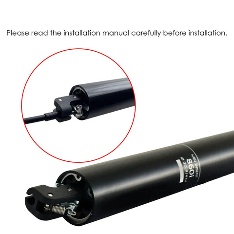 Close-up of EXA Form Trail Ready Dropper Post Suspension Seatpost With 40mm Travel And 30.9mm Or 31.6mm Diameters, 860i cable routing