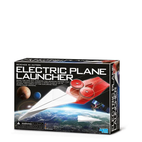 Electric Paper Airplane Launcher For Kids Ages 8 And Up STEM Building Kit With Motorized Launcher Adjustable Angles box