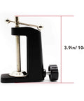 Heavy Duty C Clamp Desk Mount For Swing Arm Lights Monitors And DIY Projects Secure Adjustable Clamp Base in side view