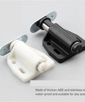 Push To Open Cabinet Catches Magnetic Heavy Duty Latch Lock Hidden Handle For Kitchen Cabinets Drawers And Wardrobe White No Tools Needed