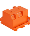 Ten Pack Two Gang Electrical Outlet Boxes For Old Work Installations, 25 Cubic Inch Capacity, Thermoplastic Junction Boxes