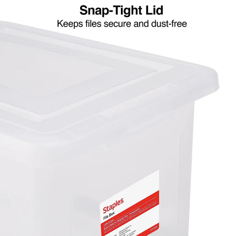 Stackable Clear Plastic Hanging File Box With Snug Snap Lid And Sturdy Side Rails For Letter Legal Documents Sleek Home Office Organizer That Hits Different Daily