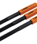 3 Piece Thread Restorer File Set For Damaged External Threads With Metric Rethread Files From 0.75 To 3.00 Millimeter Black Finish