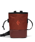 Mojo Zip Chalk Bag For Rock Climbing With Adjustable Belt In Burnt Sienna, Secure Zip Pocket For Keys, Fleece-Lined Interior For Smooth Chalk Flow