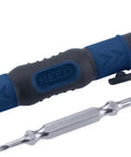 Field Calibration Precision Screwdriver With Slip Resistant Rubber Grip Magnetic Chrome Vanadium Bits Pro Grade Portable Tool For Tiny Screws And Delicate Electronics On The Go blue black screwdriver with two bits