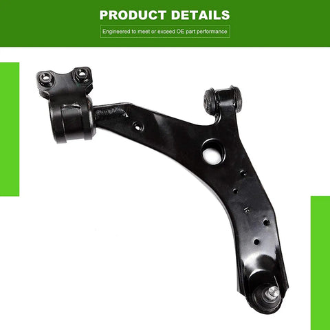 Beefed Up Front Suspension Kit 8 Piece With Lower Control Arms Ball Joints Outer Inner Tie Rods Sway Bar Links For Mazda 3 2004 2009 And Mazda 5 2006 2014 Non Turbo Replacement component view
