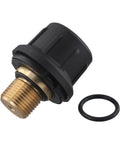 Brass Safety Valve Replacement For SC1 SC2 CTK10 SC2D Steam Vacuum Cleaner And Engine Cover Showing Brass Thread And Rubber Gasket