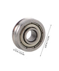U Groove Pulley Wheel Set For 3D Printer Extruder Bearings And Gear Replacement, 12 Metal Pulleys For Smooth, Stable Operation, Easy Install, DIY Printer Repair And Upgrade Supplies, metal bearing, 0.47 x 0.72 in