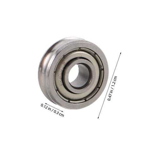 U Groove Pulley Wheel Set For 3D Printer Extruder Bearings And Gear Replacement, 12 Metal Pulleys For Smooth, Stable Operation, Easy Install, DIY Printer Repair And Upgrade Supplies, metal bearing, 0.47 x 0.72 in