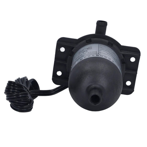 Rugged Self Circulating Engine Water Jacket Heater Designed To Beat The Freeze And Deliver Smooth Cold Weather Starts With Zero Hassle Plug And Go Convenience At One Twenty Volts, showing a compact black pump with wire.