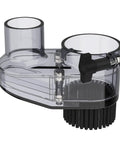 Magnetic Split ABS Dust Shoe for CNC Machines, 52mm Motor, clear design showing flexible guard and hand adjustable height.
