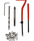 131 Piece Helicoil Thread Repair Kit With HSS Drill Bit And Thread Insert Tool For M5 M6 M8 M10 M12 Threads Fix Damaged Stripped Holes In Soft Metals Pro Grade Rethreading Kit For Home Garage Workshop