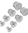 Pro Grade Steel Dowel Centers Set For Woodworking And Carpentry Hollow And Solid Dowel Markers, 8 pieces in various sizes