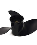 8.5 Inch Aluminum Propeller For Tohatsu Nissan Outboard Motors 8-9.8 HP, 3 Blade Black Powdercoated Aluminum, 12 Spline, Right Hand Rotation