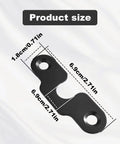 Sun Visor Repair Kit Left And Right Mounting Clips For Jeep Wrangler JK 2018 To 2022 And Gladiator 2020 To 2022, product size dimensions