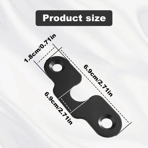 Sun Visor Repair Kit Left And Right Mounting Clips For Jeep Wrangler JK 2018 To 2022 And Gladiator 2020 To 2022, product size dimensions