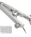 Watch Spring Bar Pliers Tool With Hardened Steel 10 Tip Pins For Watch Band Replacement