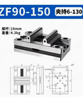 Heavy Duty Self Centering CNC Vise With Concentric Jaws For Four And Five Axis Turntables showing design, dimensions, and features.