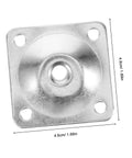 Heavy Duty Metal Mount Plates For Sweet Zero Hassle Table Leg Swaps 20 Piece Furniture Connector Kit secure lock design angle view