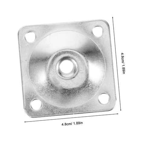 Heavy Duty Metal Mount Plates For Sweet Zero Hassle Table Leg Swaps 20 Piece Furniture Connector Kit secure lock design angle view