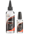 Sewing Machine Lubricant 4.4oz With Applicator Crystal Clear Odorless Mineral Oil For Textile Machines Keeps Your Stitches Smooth Jam Free And Buzz Free Transparent Oil That Prevents Slowdowns, 3.4oz and 1oz bottles
